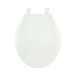 1200-001 Plastic Round Toilet Seat in White