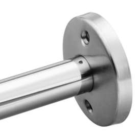 Shower Rod Flange Set in Stainless Steel