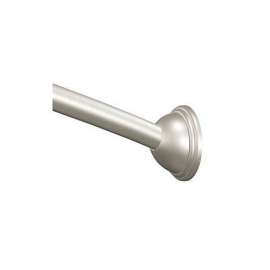 54in - 72in Adjustable-Length Curved Shower Rod in Brushed Nickel