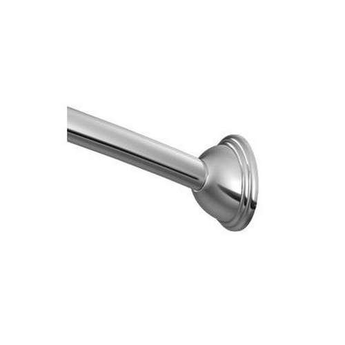 54in - 72in Adjustable-Length Curved Shower Rod in Chrome