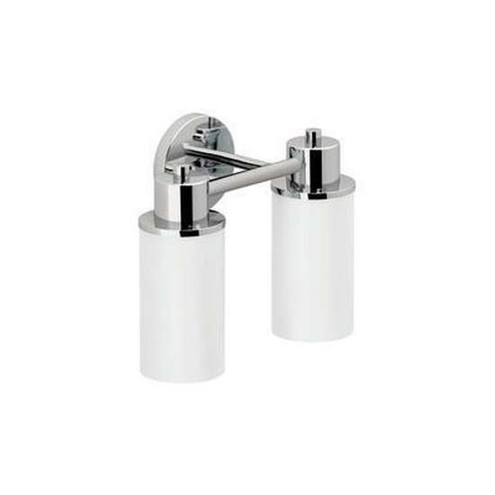 12.95in Wide 2 Light Bathroom Fixture in Chrome