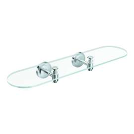 Creative Specialties Iso DN0790CH Glass Shelf in Chrome