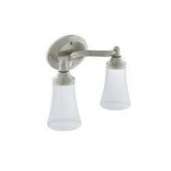 2 Light Bathroom Sconce with Frosted Shades