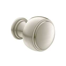 1-1/10in Round Cabinet Knob in Brushed Nickel