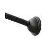Creative Specialties CSR2160BL 54in - 72in Adjustable-Length Curved Shower Rod in Black