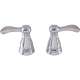 Two Metal Lever Handle Kit with Set Screws in Polished Chrome