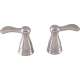 Two Metal Lever Handle Kit with Set Screws in Brilliance Brushed Nickel