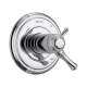 T17T097 Cassidy Dual Function Thermostatic Valve Trim with Integrated Volume Control Less Rough-in in Polished Chrome