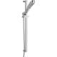 H2Okinetic 4-Setting Slide Bar Hand Shower in Polished Chrome