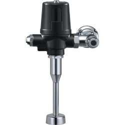 0.125 GPF Electronic Urinal Flush Valve with Manual Mechanical Override in Matte Black