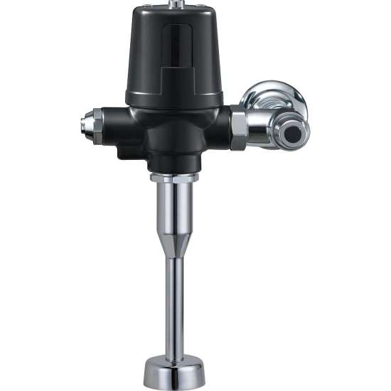0.125 GPF Electronic Urinal Flush Valve with Manual Mechanical Override in Matte Black