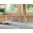 Foundations B2410LF Two Handle Kitchen Faucet With Spray in Polished Chrome
