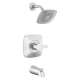 T144339-PP Modern Monitor 14 Series Tub & Shower Trim, Chrome