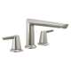 T2771-SS-PR Galeon Delta Galeon 3-Hole Roman Tub Trim, Lumicoat Stainless