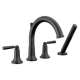 T4735-BL SAYLOR Delta SAYLOR Roman Tub Trim with Hand Shower, Matte Black