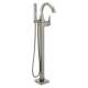 T4746-SS-PR-FL Trillian Delta Trillian Single Handle Floor Mount Tub Filler Trim, Lumicoat Stainless