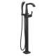 T4776-BLFL Stryke Delta Stryke Single Handle Floor Mount Tub Filler Trim, Matte Black