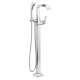 T4776-FL Stryke Delta Stryke Single Handle Floor Mount Tub Filler Trim, Chrome