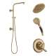 KSH-T17094-52433-CZ Linden Round Emerge Shower Faucet Kit, Champagne Bronze