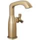 6766-CZ-PR-DST Stryke 6.63-in x 4.31-in x 8.94-in Single Handle Mid-Height Bathroom Faucet, Lumicoat Champagne Bronze