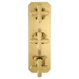 Belshire® 3-Handle Thermostatic Valve Trim Only with Cross Handles, D35170538.427, D35170538.427