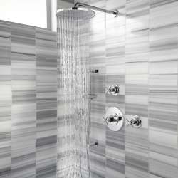 Contemporary Single Function 10 in. Round Showerhead, D35700210-M