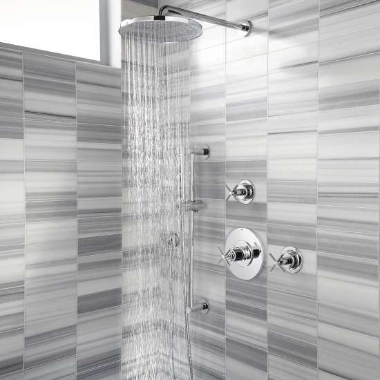 Contemporary Single Function 10 in. Round Showerhead, D35700210-M