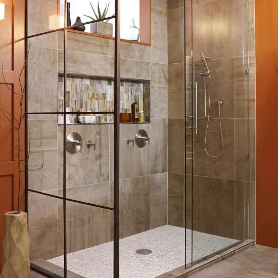 Contemporary Single Function 10 in. Round Showerhead, D35700210.144, D35700210.144