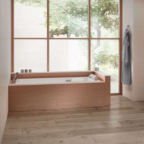 Aqua Moment Drop-in Airbath with Waterfall, in Canvas White