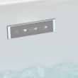 Aqua Moment Drop-in Airbath with Waterfall, in Canvas White