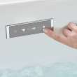 Aqua Moment Drop-in Airbath with Waterfall, in Canvas White