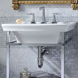 Decorative P-trap, in Polished Chrome