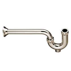 Decorative P-trap, in Platinum Nickel