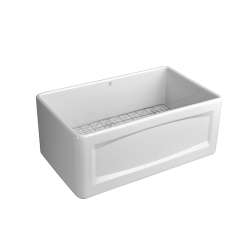 20 Inch Apron Kitchen Sink, in Canvas White