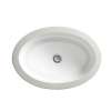 Oval Under Counter Bathroom Sink, in Canvas White