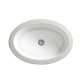 Oval Under Counter Bathroom Sink, in Canvas White