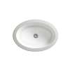 Petite Oval Under Counter Bathroom Sink, in Canvas White