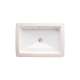 Petite Rectangle Under Counter Bathroom Sink, in Canvas White