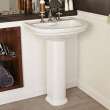 Pedestal Bathroom Sink, in Canvas White