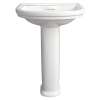 Pedestal Bathroom Sink, in Canvas White