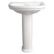 Pedestal Bathroom Sink, in Canvas White