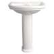 Pedestal Bathroom Sink, in Canvas White