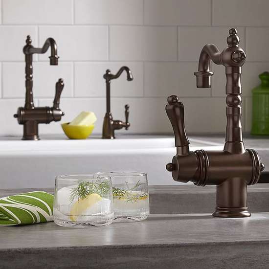 Bar Faucet, in Carbon Bronze