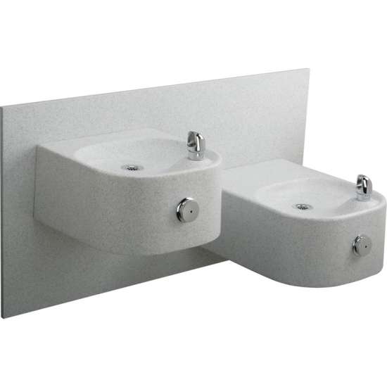 ADA Bi-Level Composite Fountain in White Granite