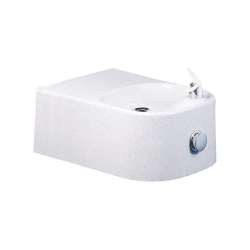 ADA Single Composite Fountain in White Granite