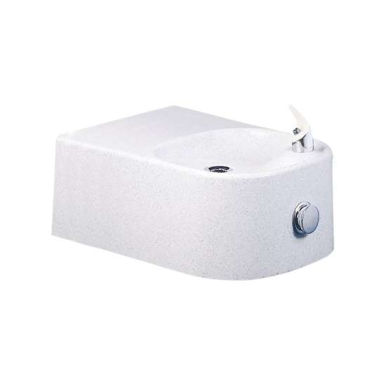 ADA Single Composite Fountain in White Granite