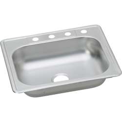 K12522 Stainless Steel Single Bowl Top Mount Sink