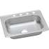K125225 Stainless Steel Single Bowl Top Mount Sink with 5 Faucet Holes in Satin