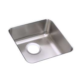 Lustertone Classic Stainless Steel 14-1/2" X 14-1/2" X 7" Single Bowl Undermount Sink, ELUH1212