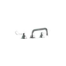 8" Centerset With Concealed Deck Faucet With 8" Tube Spout 4" Wristblade Handles Chrome, LK800TS08T4